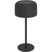 Eglo Lampe de table élégante Roccanova Solaire Noir avec USB