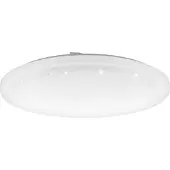 Eglo Plafonnier LED connect.z Smart Home Frania-Z à effet cristal, ZigBee, application etvocale Alexa, RGB, intensité variable, Ø 50 cm