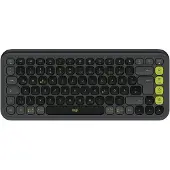 Logitech POP Icon Keys - Tastatur - kabellos - Bluetooth LE - QWERTZ - Deutsch - Graphite, grün (920-013059)