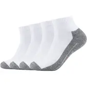 Camano Chaussettes de sport gris chiné / orange / blanc
