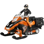 BRUDER Snow Motorcycle With Driver Orange Enfants
