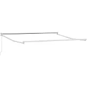 vidaXL Structure de parasol télescopique blanche 300 x 250 cm en aluminium