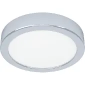 Eglo Lumière de plafond chromée Fueva 6 LED - Ø 16,6cm