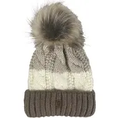Kumixi Bonnet 'Bommelmütze' cappuccino