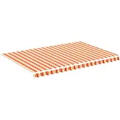 vidaXL Ersatztuch für awning 4,5 x 3 gelb und orange