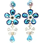 Avant Garde Boucles d'oreilles 'Olgata' bleu