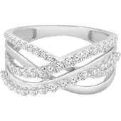 Diamant Exquis Bague argent