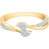 Diamant Exquis Bague 'Ring aus 375 Gelbgold mit Diamant' or
