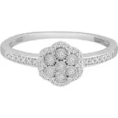 Diamant Exquis Bague argent