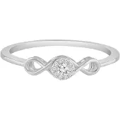 Diamant Exquis Bague 'Ring aus 375 Weißgold mit Diamant' argent