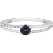 Diamant Exquis Bague 'Ring aus 375 Weißgold mit Diamant' argent