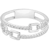 Diamant Exquis Bague 'Ring aus 375 Weißgold mit Diamant' argent