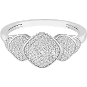 Diamant Exquis Bague 'Ring aus 375 Weißgold mit Diamant' argent