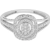 Diamant Exquis Bague 'Ring aus 375 Weißgold mit Diamant' argent