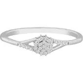 Diamant Exquis Bague argent
