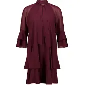 Vera Mont Robe lie de vin