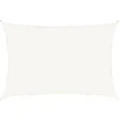 vidaXL Voile d'ombrage 160 g/m² blanc 3x5 m HDPE