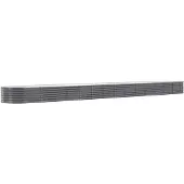 vidaXL Lit surélevé de jardin Acier galvanisé Anthracite