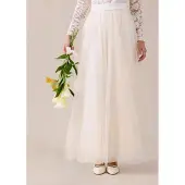 Bonprix Jupe longue en tulle délicat