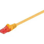 Goobay Câble patch Cat 6 U/UTP jaune 0,25 m