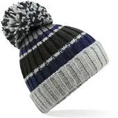 Beechfield Bonnet ray? avec pompon Steel Blue - Beechfield BF392