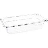 Vogue Gastronorme en plastique 1/4 | 3 tailles transparentes
