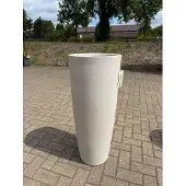 Prosperplast Flower pot MOLIO ROUND SLIM, plastic, beige (39 x 96 cm)