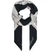 Karl Lagerfeld Écharpe noir / blanc