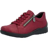 Rieker Chaussure à lacets rouge foncé