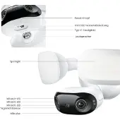 Reolink Caméra de surveillance connectée Elite Floodlight F751W extérieure Blanc