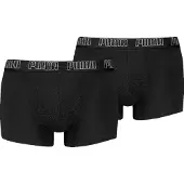 Puma Hommes, Sous-vêtements, Lot de 2 boxers pour hommes, Noir, (lot de 2, M)