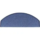 vidaXL Tapis d'escalier 15 pcs Bleu 65x24x4 cm