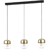 Eglo 900551 MARYVILLA E27 triple lampe à suspendre 870x170mm noir or