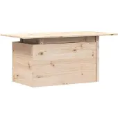 vidaXL Table de jardin 100x50x75 cm pin massif
