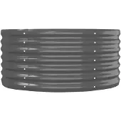 vidaXL -Pflanzer 152x80x36 cm Pulver -beschichteter Stahl -Anthrazit -Verschärfen