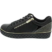 Marco Tozzi Baskets basses or / noir