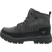 Mustang Bottines à lacets 'Peppin' gris foncé / noir