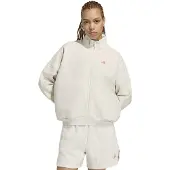 Adidas Veste de survêtement 'Studio' rose / blanc cassé / blanc cassé