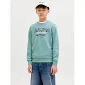 Jack & Jones Junior Sweat turquoise / noir / blanc