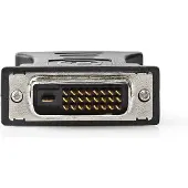 Nedis Adaptateur DVI | DVI-I 24+5 broches mâle | VGA femelle 15p | nickelé | droit | PVC | noir | boîte