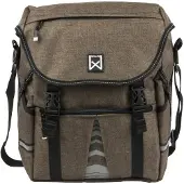 Willex Sacoche de vélo , amovible, pour porte-bagages, couleur marron, capacité de 1200 [unité de mesure non spécifiée, probablement litres ou cm³]