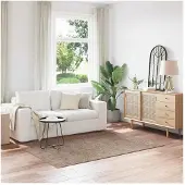 vidaXL Tapis Shaggy Anti-dérapant Marron 140 x 200 cm PP