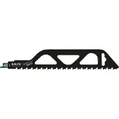 Wilpu Lame de scie spéciale HM pour béton cellulaire, Poroton, Abrasifs 305x50, 2 dents, scies à ruban de toutes les marques d'outils électriques avec système universel 1/2'.