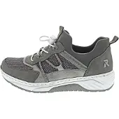 Rieker Baskets basses gris / gris foncé