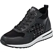 Remonte Bottines à lacets noir / argent / blanc