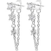 Hey Happiness Boucles d'oreilles 'Stardust' argent