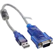 InLine câble adaptateur USB vers série Premium, prise A vers prise Sub D 9 broches