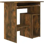 vidaXL Bureau chêne fumé 80x45x74 cm bois composite
