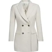 Vulto Blazer 'Alpaca Silk Jacket' blanc cassé
