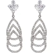 Avant Garde Boucles d'oreilles 'Sabineta' argent